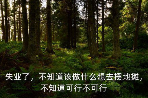 失業(yè)了，不知道該做什么想去擺地?cái)?，不知道可行不可? class=