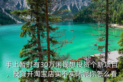 手上暫時(shí)有30萬(wàn)閑錢想投資個(gè)新項(xiàng)目，投資開淘寶店實(shí)不實(shí)際呢你怎么看