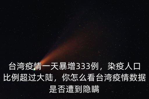 臺灣疫情一天暴增333例，染疫人口比例超過大陸，你怎么看臺灣疫情數(shù)據(jù)是否遭到隱瞞