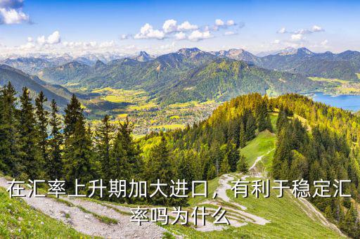 在匯率上升期加大進(jìn)口，有利于穩(wěn)定匯率嗎為什么