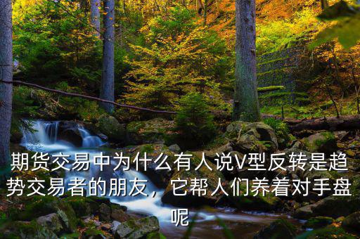 期貨交易中為什么有人說V型反轉(zhuǎn)是趨勢交易者的朋友，它幫人們養(yǎng)著對手盤呢