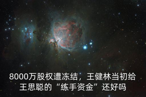 8000萬(wàn)股權(quán)遭凍結(jié)，王健林當(dāng)初給王思聰?shù)摹熬毷仲Y金”還好嗎