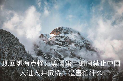 現(xiàn)回想有點(diǎn)怪：美國(guó)第一時(shí)間禁止中國(guó)人進(jìn)入并撤僑，是害怕什么