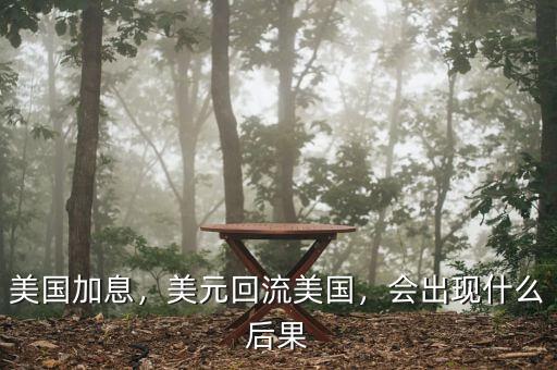 美國加息，美元回流美國，會出現(xiàn)什么后果