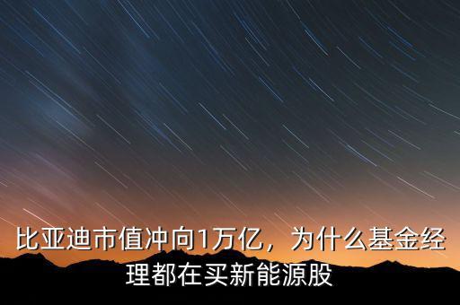 比亞迪市值沖向1萬(wàn)億，為什么基金經(jīng)理都在買新能源股
