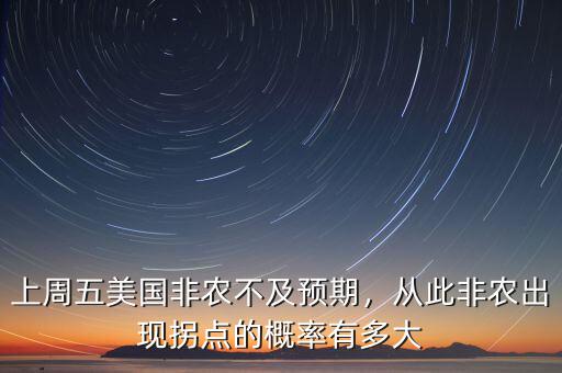 上周五美國非農(nóng)不及預(yù)期，從此非農(nóng)出現(xiàn)拐點(diǎn)的概率有多大