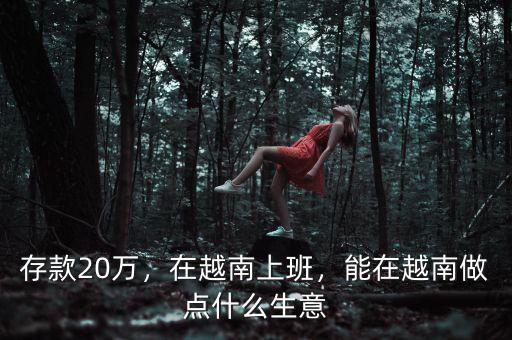 存款20萬，在越南上班，能在越南做點(diǎn)什么生意