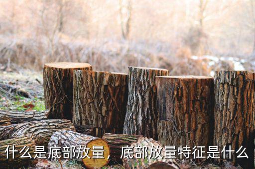 什么是底部放量，底部放量特征是什么
