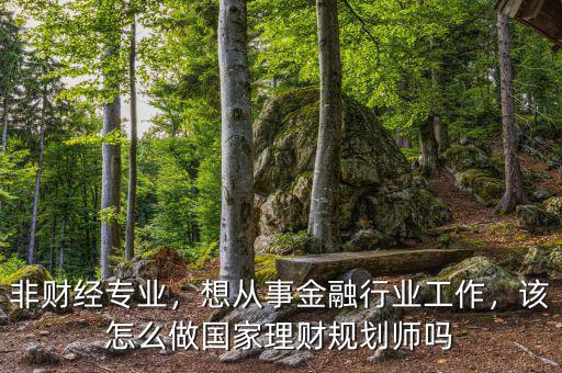 非財(cái)經(jīng)專業(yè)，想從事金融行業(yè)工作，該怎么做國家理財(cái)規(guī)劃師嗎