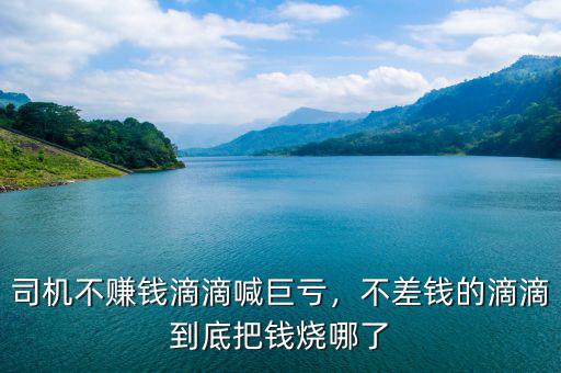 司機不賺錢滴滴喊巨虧，不差錢的滴滴到底把錢燒哪了