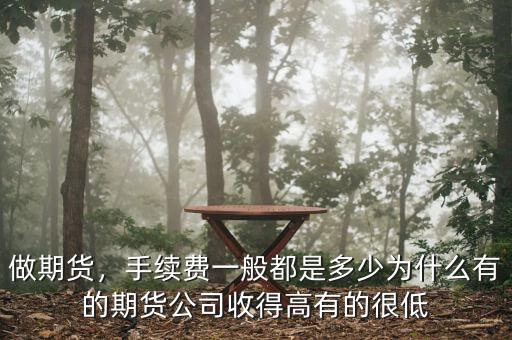 做期貨，手續(xù)費(fèi)一般都是多少為什么有的期貨公司收得高有的很低
