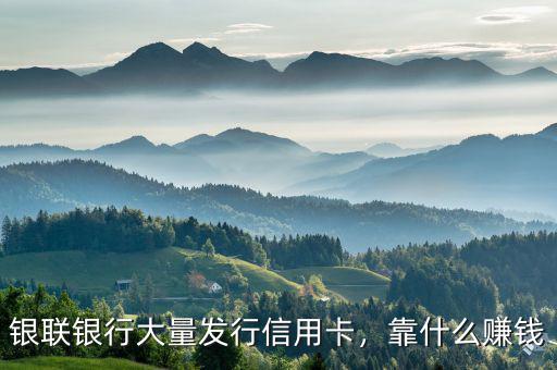 銀聯(lián)銀行大量發(fā)行信用卡，靠什么賺錢(qián)