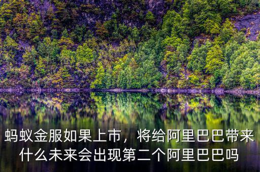 螞蟻金服如果上市，將給阿里巴巴帶來什么未來會出現(xiàn)第二個阿里巴巴嗎