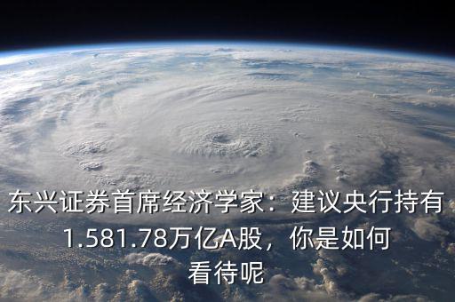 東興證券首席經(jīng)濟(jì)學(xué)家：建議央行持有1.581.78萬(wàn)億A股，你是如何看待呢