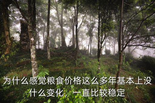 為什么感覺糧食價格這么多年基本上沒什么變化，一直比較穩(wěn)定