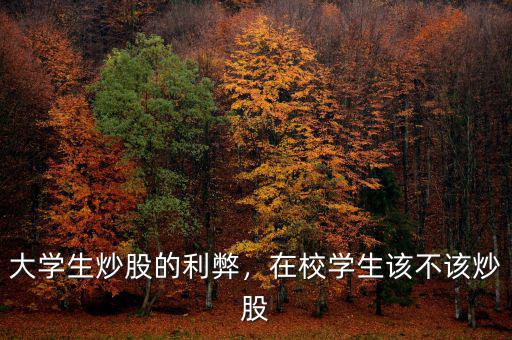大學(xué)生炒股的利弊，在校學(xué)生該不該炒股