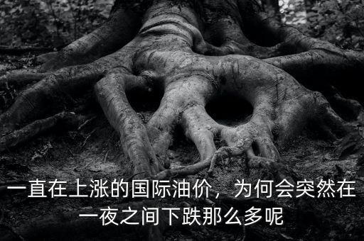 一直在上漲的國際油價(jià)，為何會(huì)突然在一夜之間下跌那么多呢