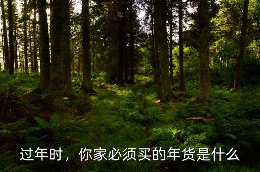 過年時，你家必須買的年貨是什么