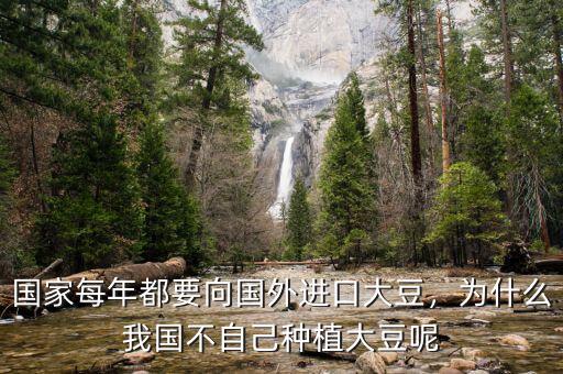 國家每年都要向國外進口大豆，為什么我國不自己種植大豆呢