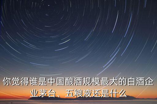 你覺(jué)得誰(shuí)是中國(guó)釀酒規(guī)模最大的白酒企業(yè)茅臺(tái)、五糧液還是什么