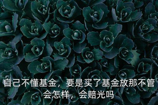 自己不懂基金，要是買(mǎi)了基金放那不管會(huì)怎樣，會(huì)賠光嗎