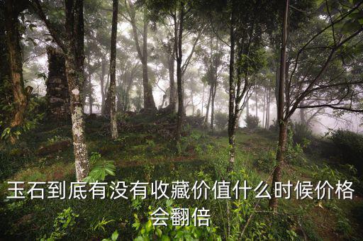 玉石到底有沒有收藏價(jià)值什么時候價(jià)格會翻倍