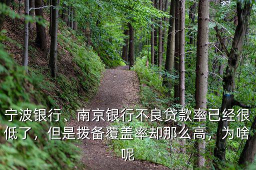 寧波銀行、南京銀行不良貸款率已經(jīng)很低了，但是撥備覆蓋率卻那么高，為啥呢