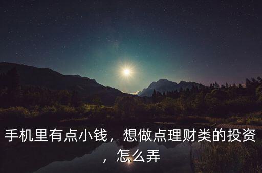 手機(jī)里有點小錢，想做點理財類的投資，怎么弄