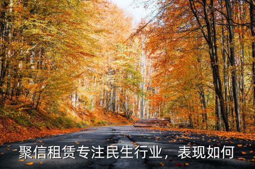 聚信租賃專注民生行業(yè)，表現(xiàn)如何