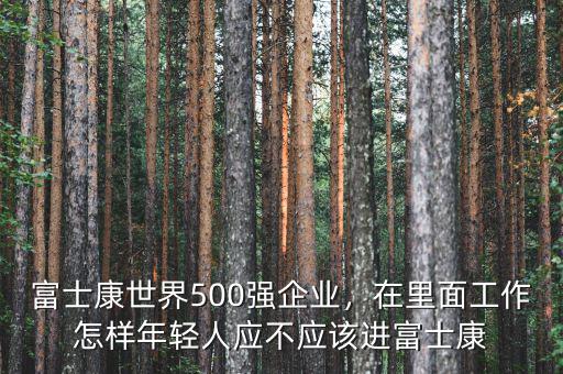 富士康世界500強企業(yè)，在里面工作怎樣年輕人應(yīng)不應(yīng)該進富士康