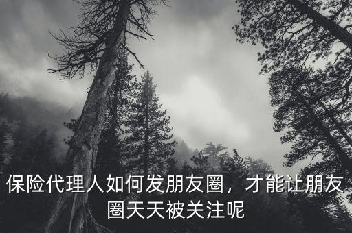 保險(xiǎn)代理人如何發(fā)朋友圈，才能讓朋友圈天天被關(guān)注呢