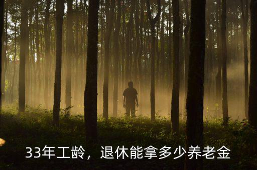 33年工齡，退休能拿多少養(yǎng)老金