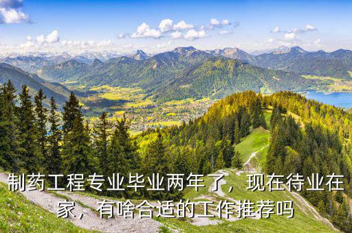 制藥工程專業(yè)畢業(yè)兩年了，現(xiàn)在待業(yè)在家，有啥合適的工作推薦嗎