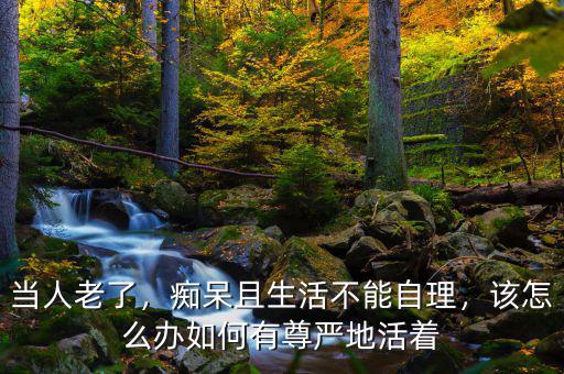 當(dāng)人老了，癡呆且生活不能自理，該怎么辦如何有尊嚴(yán)地活著