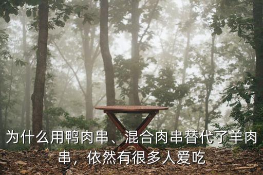 為什么用鴨肉串、混合肉串替代了羊肉串，依然有很多人愛吃