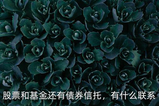 股票和基金還有債券信托，有什么聯(lián)系