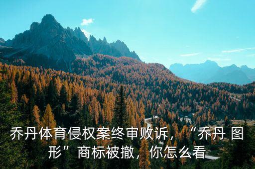 喬丹體育侵權(quán)案終審敗訴，“喬丹 圖形”商標(biāo)被撤，你怎么看