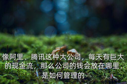 像阿里、騰訊這種大公司，每天有巨大的現(xiàn)金流，那么公司的錢會放在哪里，是如何管理的