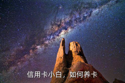 信用卡小白，如何養(yǎng)卡