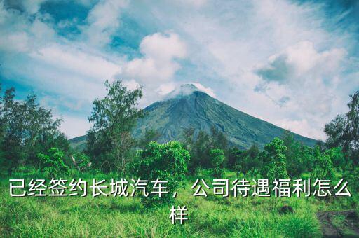 已經(jīng)簽約長(zhǎng)城汽車(chē)，公司待遇福利怎么樣