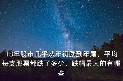 18年股市幾乎從年初跌到年尾，平均每支股票都跌了多少，跌幅最大的有哪些