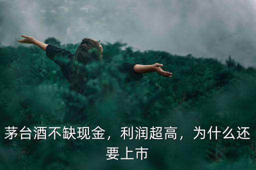 茅臺(tái)酒不缺現(xiàn)金，利潤(rùn)超高，為什么還要上市