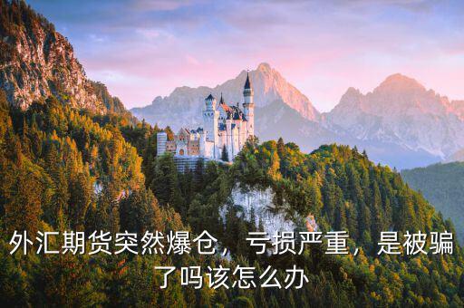 外匯期貨突然爆倉，虧損嚴重，是被騙了嗎該怎么辦