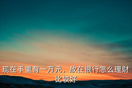 現(xiàn)在手里有一萬元，放在銀行怎么理財比較好