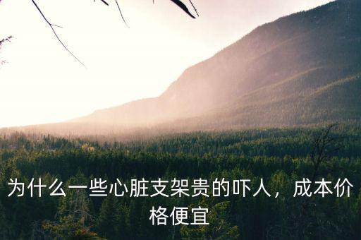為什么一些心臟支架貴的嚇人，成本價格便宜