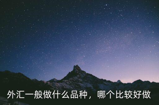 外匯一般做什么品種，哪個比較好做