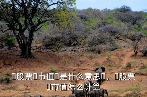 ?股票?市值?是什么意思?，?股票?市值怎么計算