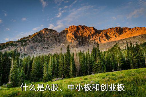 什么是A股、中小板和創(chuàng)業(yè)板