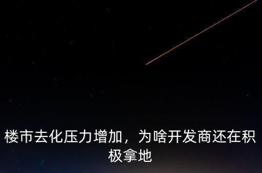 樓市去化壓力增加，為啥開發(fā)商還在積極拿地