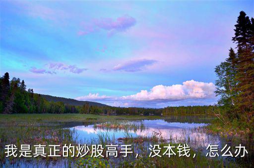 我是真正的炒股高手，沒(méi)本錢(qián)，怎么辦